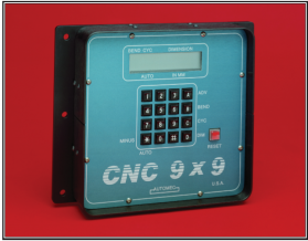 CNC 9X9 backgauge control